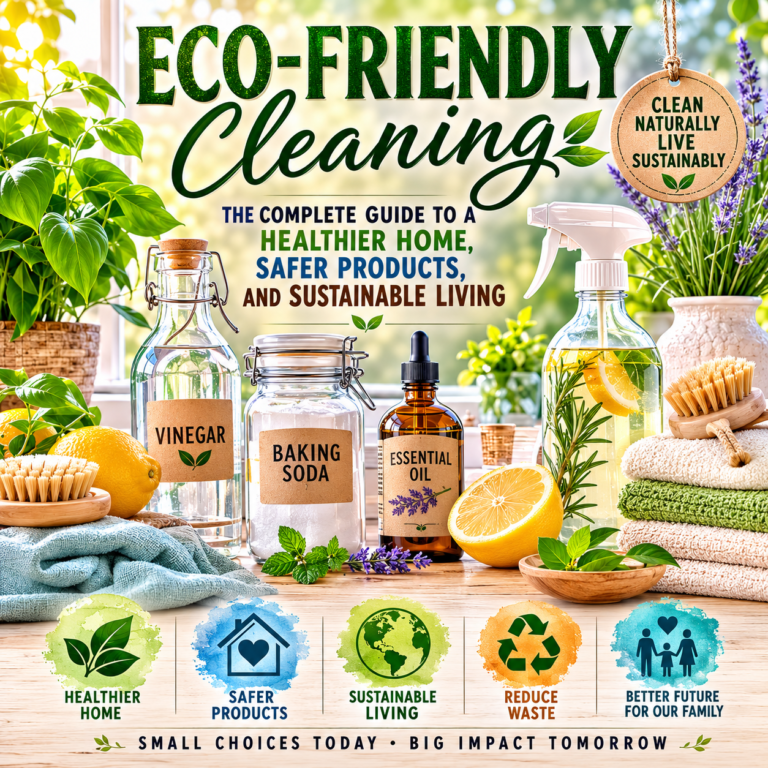 🦋 Eco-Friendly Cleaning: The Complete Guide to a Healthier Home, Safer Products, and Sustainable Living