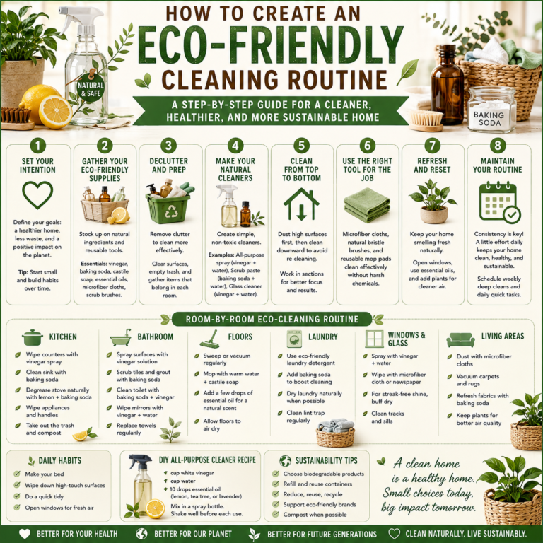 🦋 Eco-Friendly Kitchen Cleaning Guide: Sustainable Ways to Keep Your Kitchen Spotless, Hygienic, and Environmentally Responsible