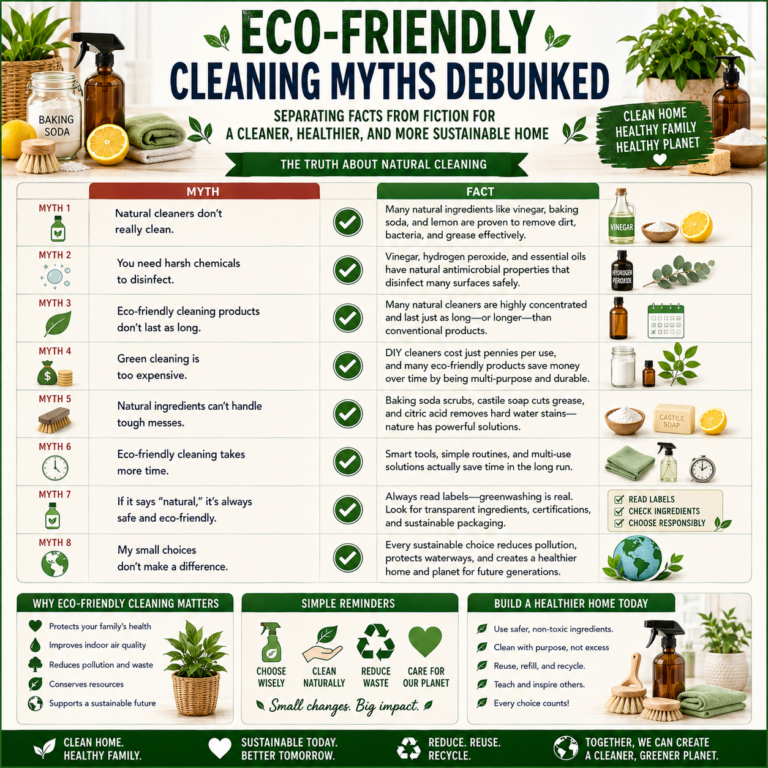 🦋 Eco-Friendly Cleaning Myths Debunked: Separating Facts from Fiction for a Cleaner, Healthier, and More Sustainable Home
