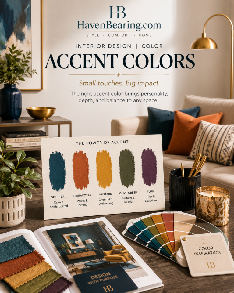 Accent Colors for Small Rooms: How to Add Color, Depth, and Personality Without Making the Space Feel Crowded