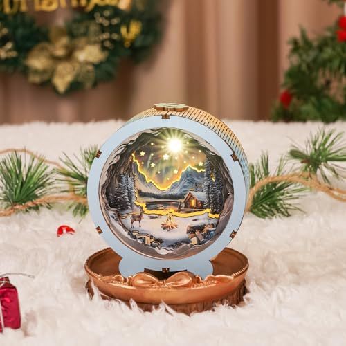 Wooden Puzzle Creative Atmosphere Small Night Lamp