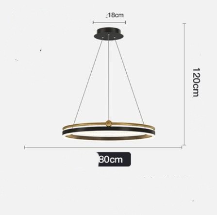 Chandelier Living Room Brushed Aluminum Bedroom Study - Image 10
