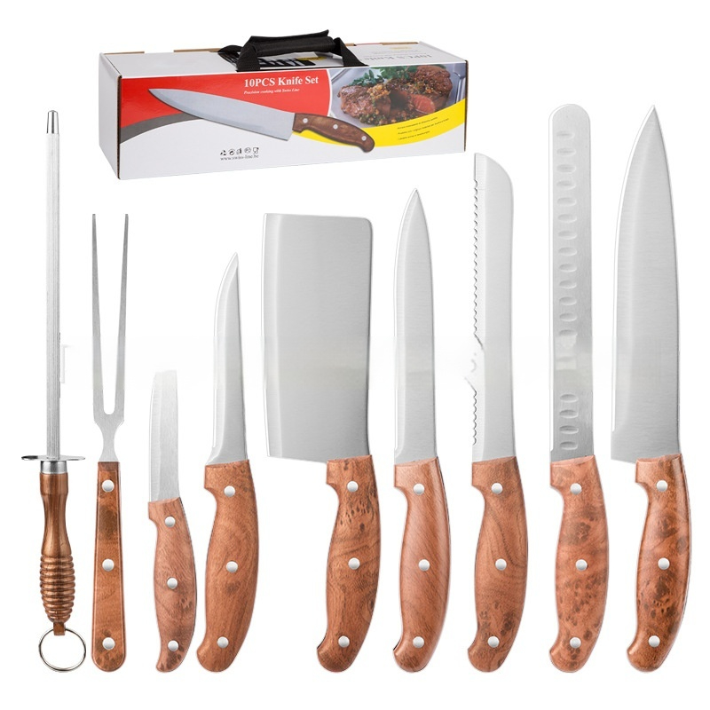 Tool Suit Portable Cloth Bag Stainless Steel 9-piece Set
