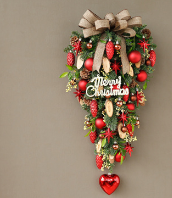 Jinghua Christmas Wreath Door Decoration Wall Hanging - Image 12