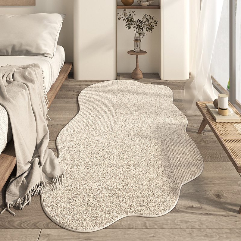 Japanese-style Household Bedroom Irregular-shaped Cashmere-look Modern Minimalist Floor Mat - Image 6