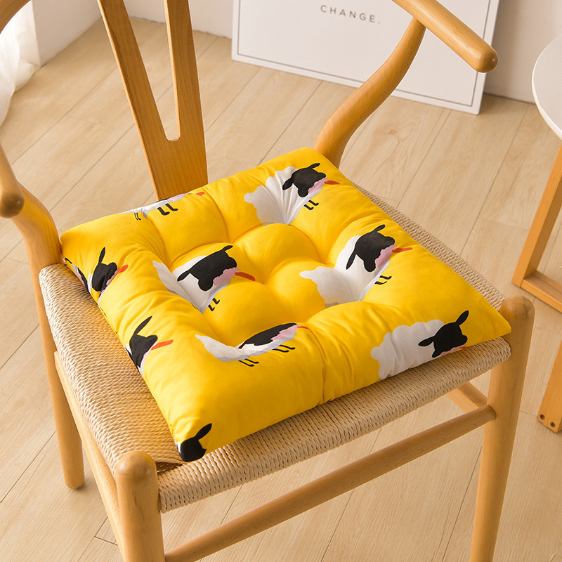 Simple Printed Square Cushion Cartoon Bay Window - Image 9
