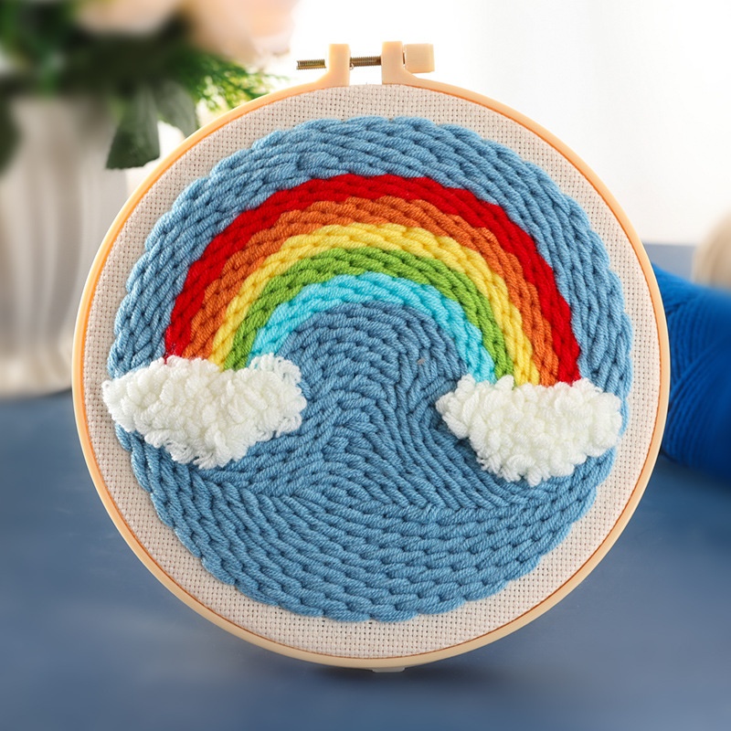 Handmade Embroidery Material Package Needle Children Beginners Stamp String Art Decoration - Image 13