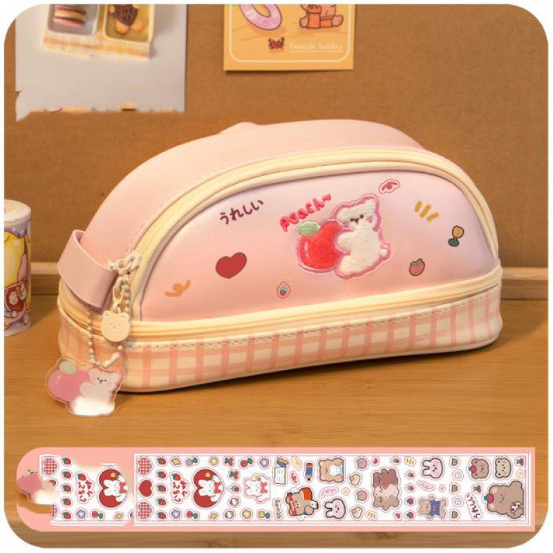 Pencil Case Ins Stationery Girl Heart Large Capacity