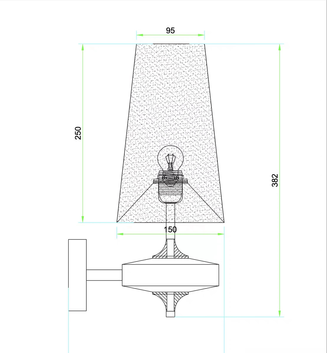 French Bedroom Retro Bedside Corridor Light - Image 6