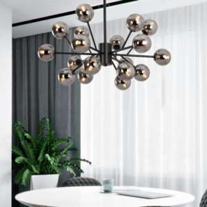 Study Bedroom Living Room Hotel LED Household Glass Chandelier