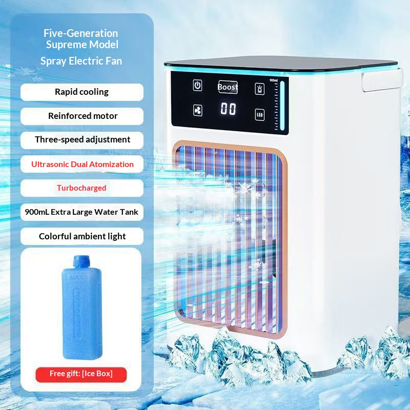 New USB Office Desktop Home Humidifying Atomizing Silent Cooling Fan - Image 2