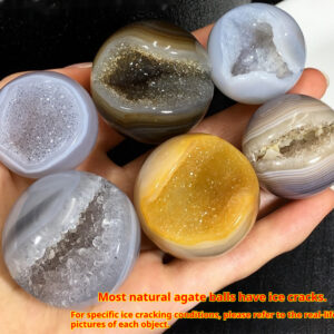 Natural Agate Crystal Cave Jack Purcell Crystal Ball