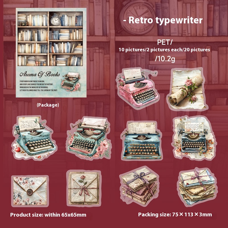 Beautiful Day Retro PET Stickers Notebook Collage DIY Decorative Materials - Image 2