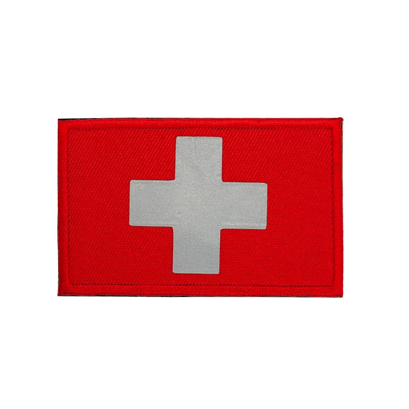 Red Cross Badge Medical First Aid Patch IR Reflective Embroidered Cloth Stickers - Image 5