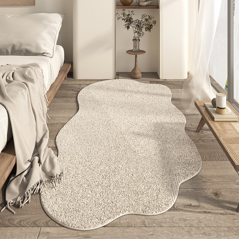Japanese-style Household Bedroom Irregular-shaped Cashmere-look Modern Minimalist Floor Mat - Image 7
