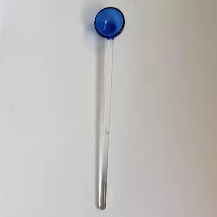 Creative Milk Dessert Spoon Colored Transparent High Temperature Glass - Image 3