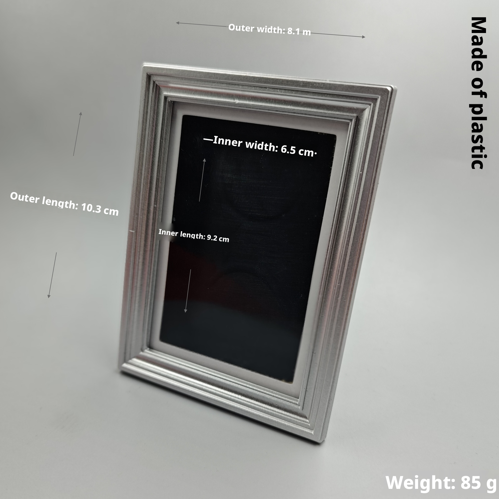 Photo frame refrigerator sticker-obtuse angle flower-black-9.1 * 11.8cm-1 piece - Image 5
