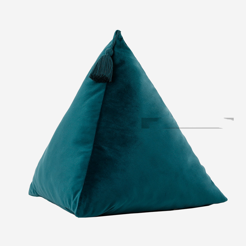 Triangular Pyramid Triangular Three-dimensional Shaped Zongzi Shaped Velvet Pillow Sofa Living Room Pillow Bed - Image 6