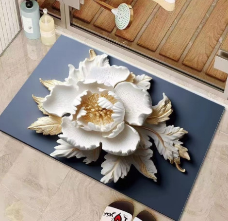 Strictly Selected Household Diatom Ooze Foot Mat Bathroom Non-slip Mat Quick-drying Absorbent