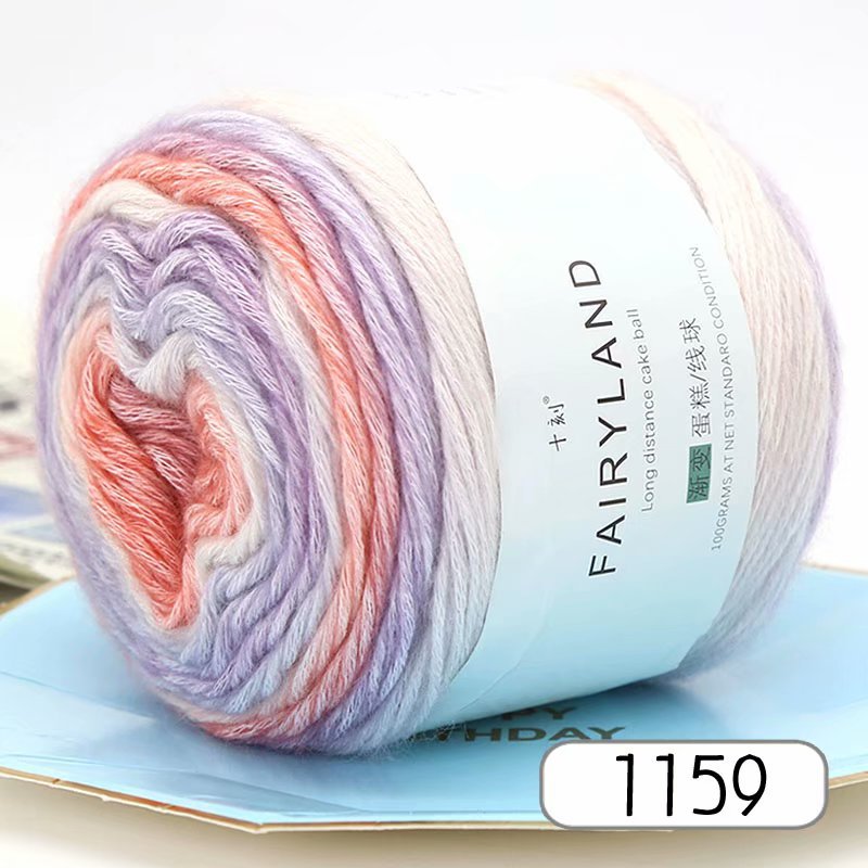 Gradient Cotton Thread Rainbow Hand Woven - Image 5