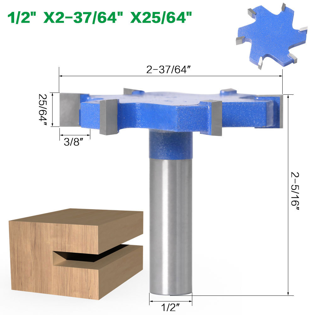 Woodworking Tools With Extended T-slot Cutters, Groove Cutters, T-slot Cutters - Image 4