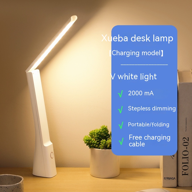 Rechargeable Folding Touch Table Lamp LED Eye Protection Learning Light