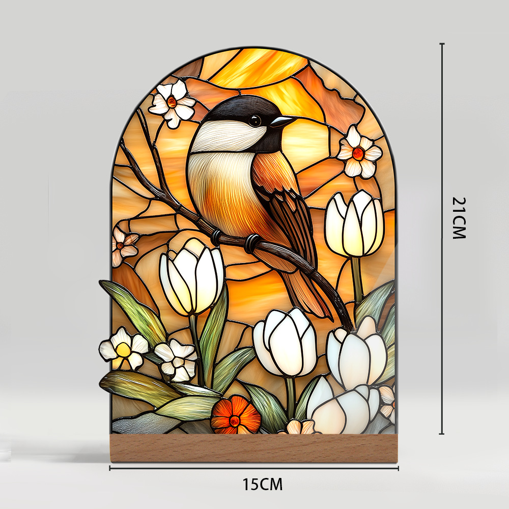 Plant Floral And Landscape Decorative Acrylic Ornaments With A Glass-like Texture - Image 7