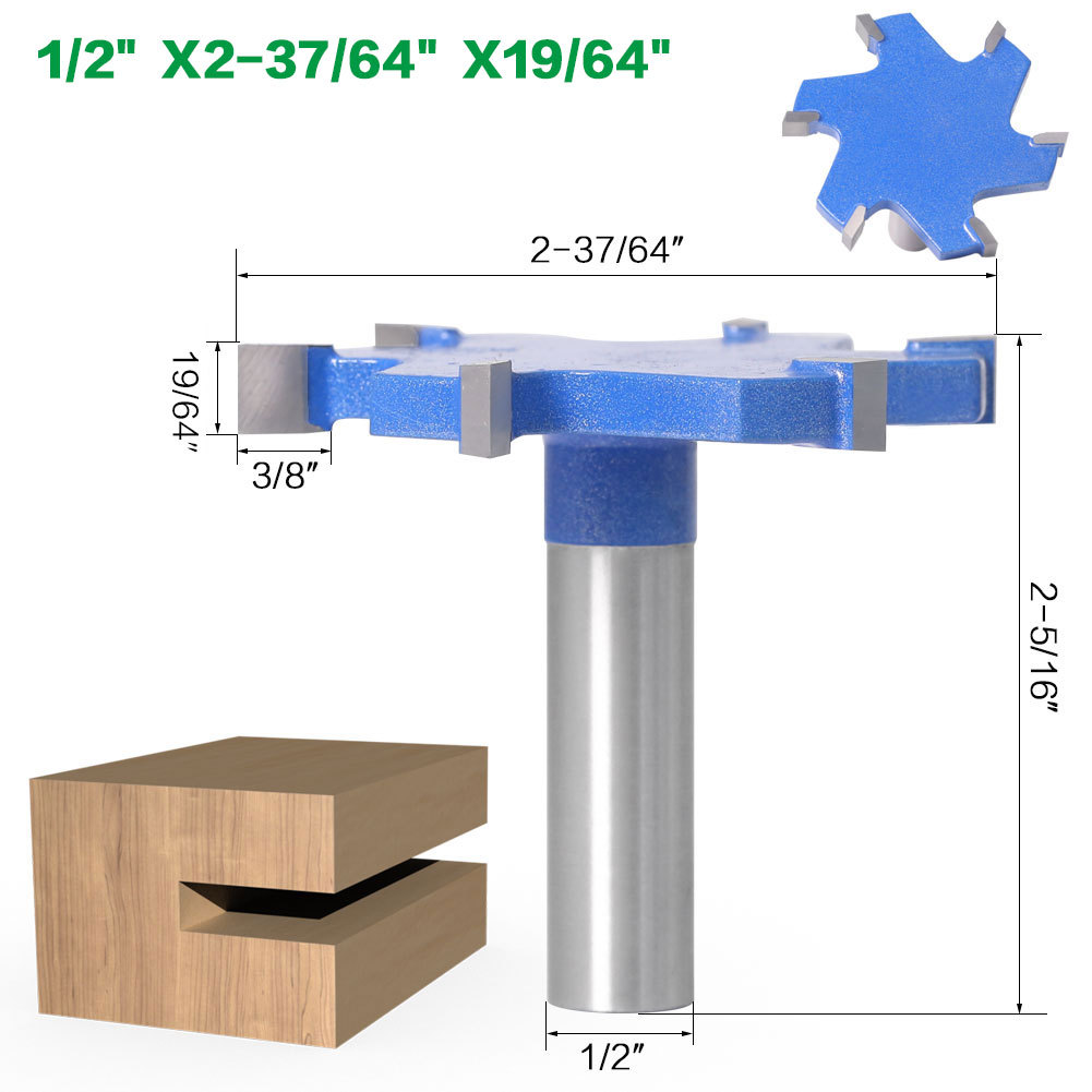 Woodworking Tools With Extended T-slot Cutters, Groove Cutters, T-slot Cutters - Image 2
