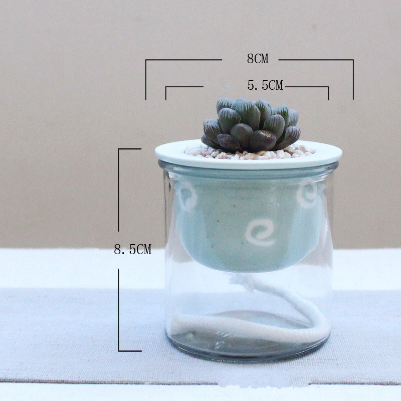 Cartoon glass ceramic flower pot - Image 3