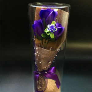 Permanent Flower Cylinder Cork Glass Vase Wish Dry Flower Diy Vase Desktop Decoration
