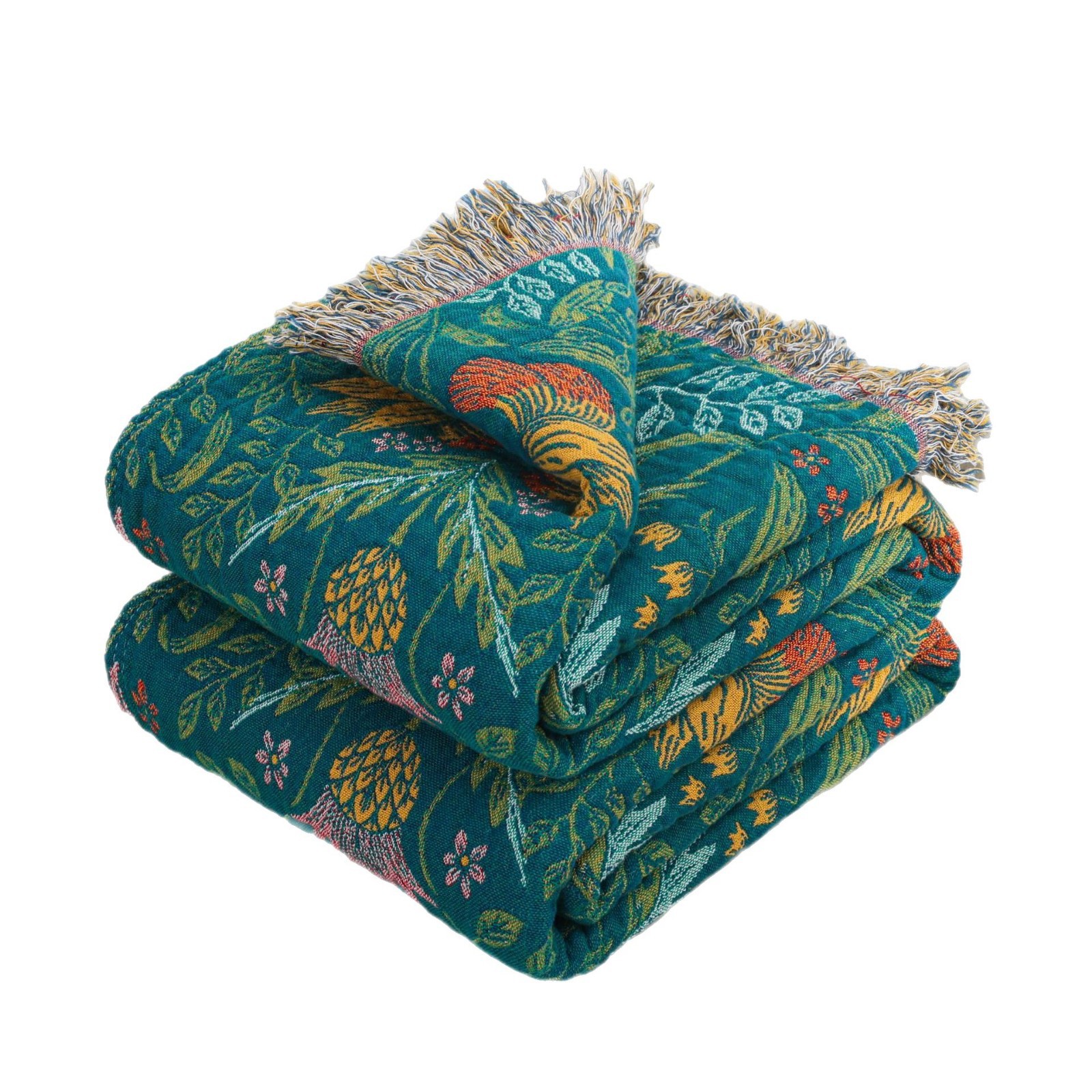 Tassel Sofa Towel Cotton Gauze Casual Blanket
