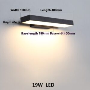 Modern Simple Stainless Steel Outdoor Villa Courtyard Waterproof Entrance Induction Lamp