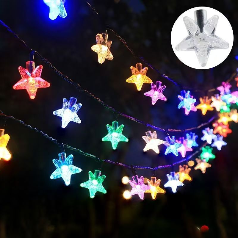 Christmas LED Solar-Powered Patio Light String - Image 2