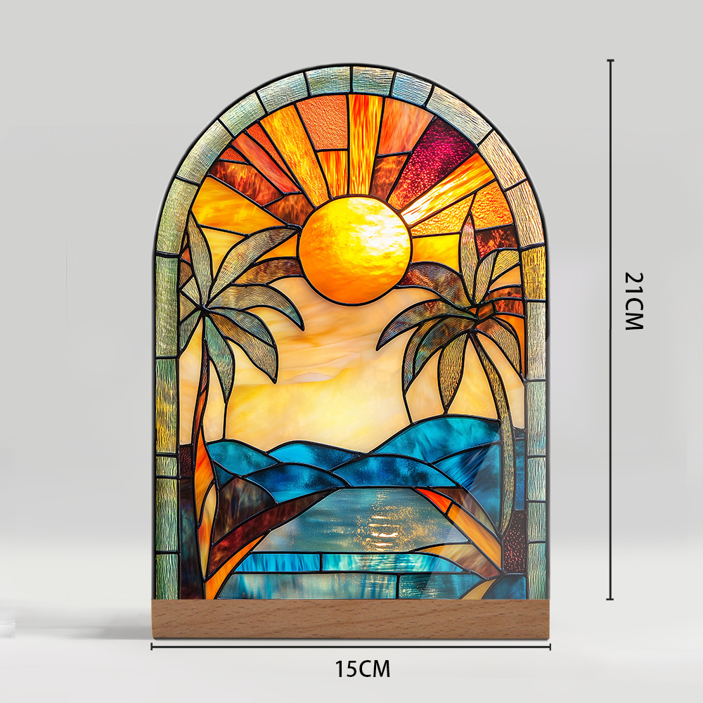 Plant Floral And Landscape Decorative Acrylic Ornaments With A Glass-like Texture - Image 16