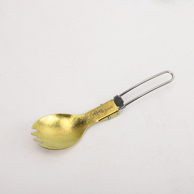 Twilight folding straight handle fork spoon