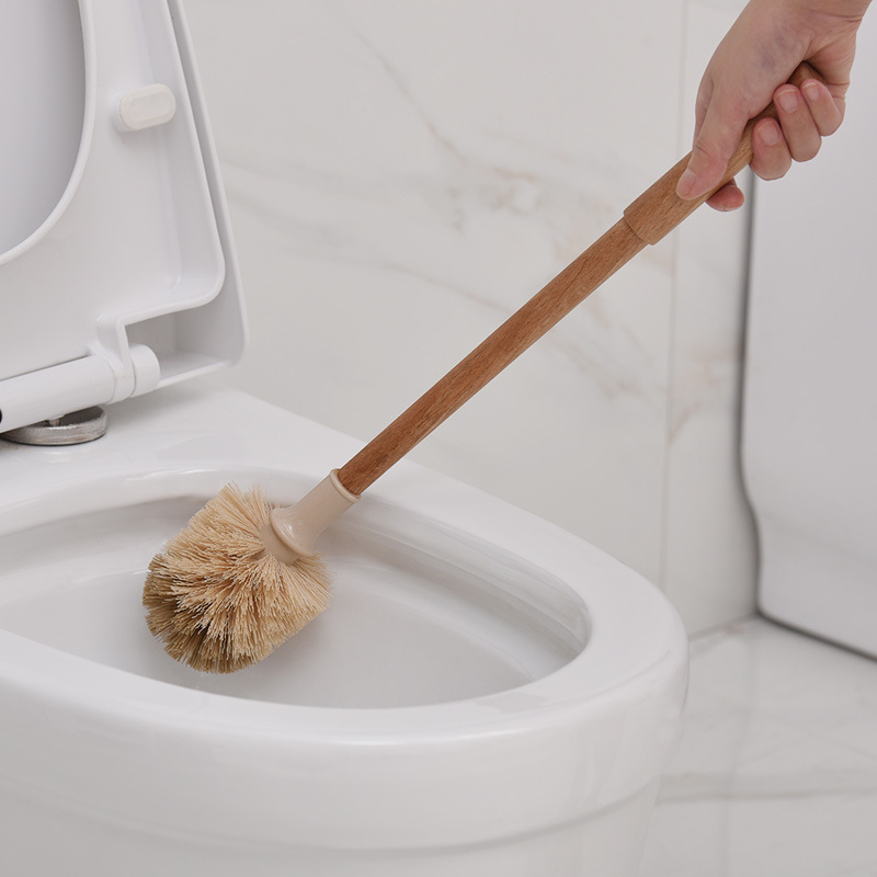 Wooden Household Handle Toilet Brush Cleaning Tools Bathroom Cleaning Brush Kitchen Floor Cleaner Brushes - Image 3