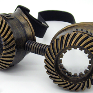 Steampunk gas mask face