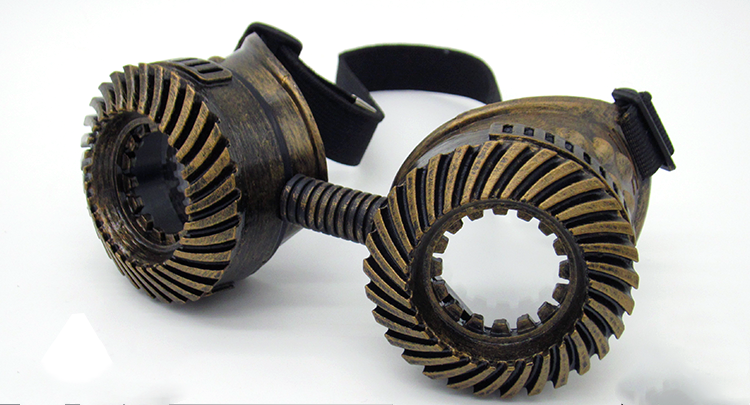 Steampunk gas mask face