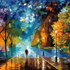 Digital Diy Frameless Hand-painted Living Room Decoration Oil Painting