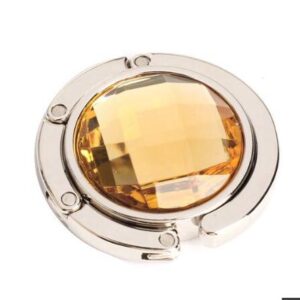Portable Metal Foldable Bag Purse Hook Handbag Hanger Purse Hook Handbag Holder Shell Bag Folding Table Hook 7 Color