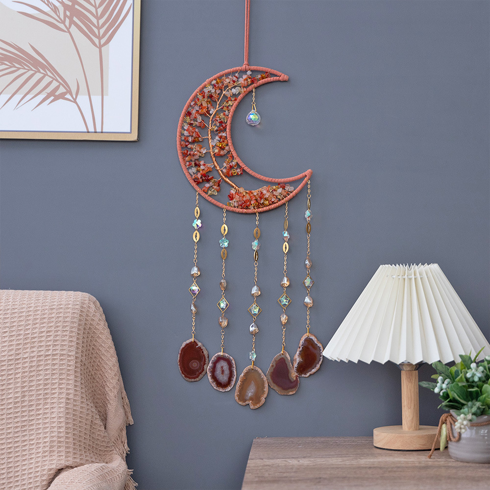 Natural Agate Crystal Crushed Stone Dream Catcher - Image 17