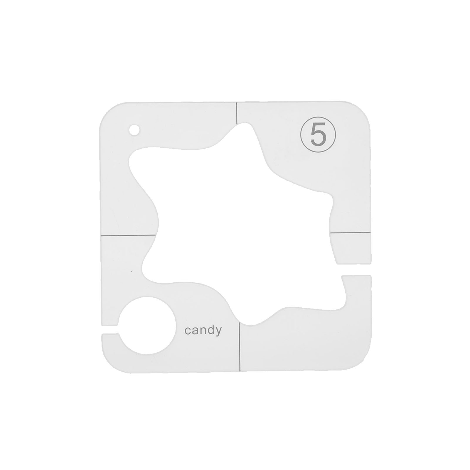 Shaped Hollow Sewing Kit Patchwork Template - Image 8