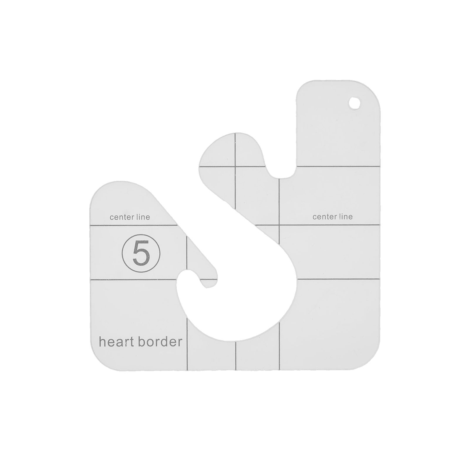 Shaped Hollow Sewing Kit Patchwork Template - Image 9
