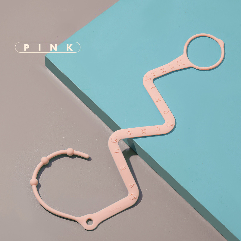 Baby Teether Chain Silicone Nipple Bottle Lanyard