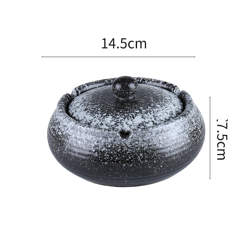 Japanese Retro Commercial Restaurant Ashtray Large KTV Hotel Decoration Homestay Hotel Hotel Smoke Cup With Lid - Image 5