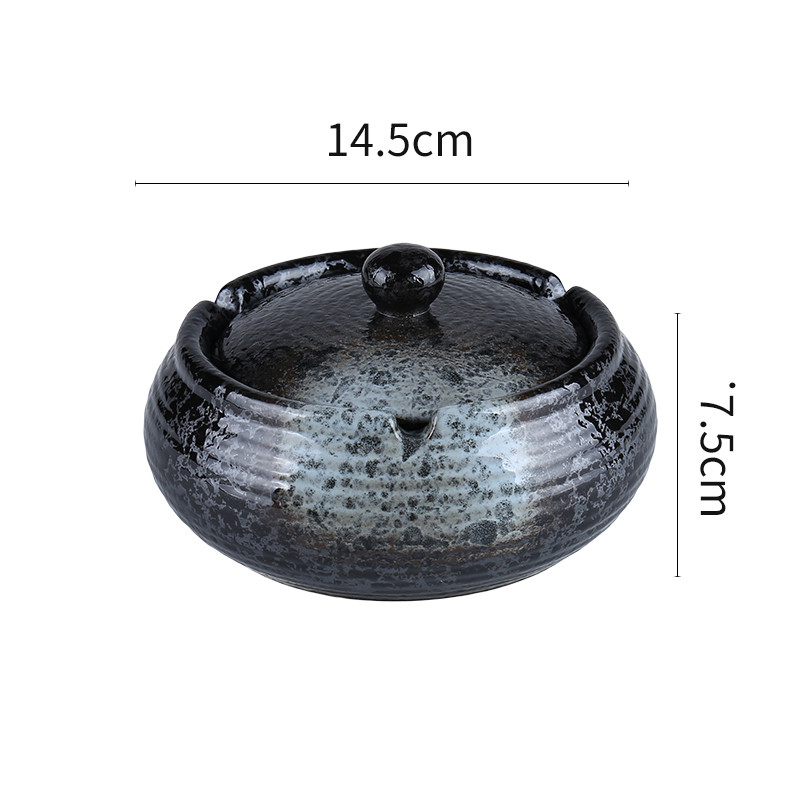 Japanese Retro Commercial Restaurant Ashtray Large KTV Hotel Decoration Homestay Hotel Hotel Smoke Cup With Lid - Image 6