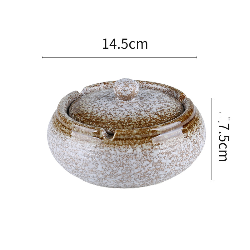 Japanese Retro Commercial Restaurant Ashtray Large KTV Hotel Decoration Homestay Hotel Hotel Smoke Cup With Lid - Image 7