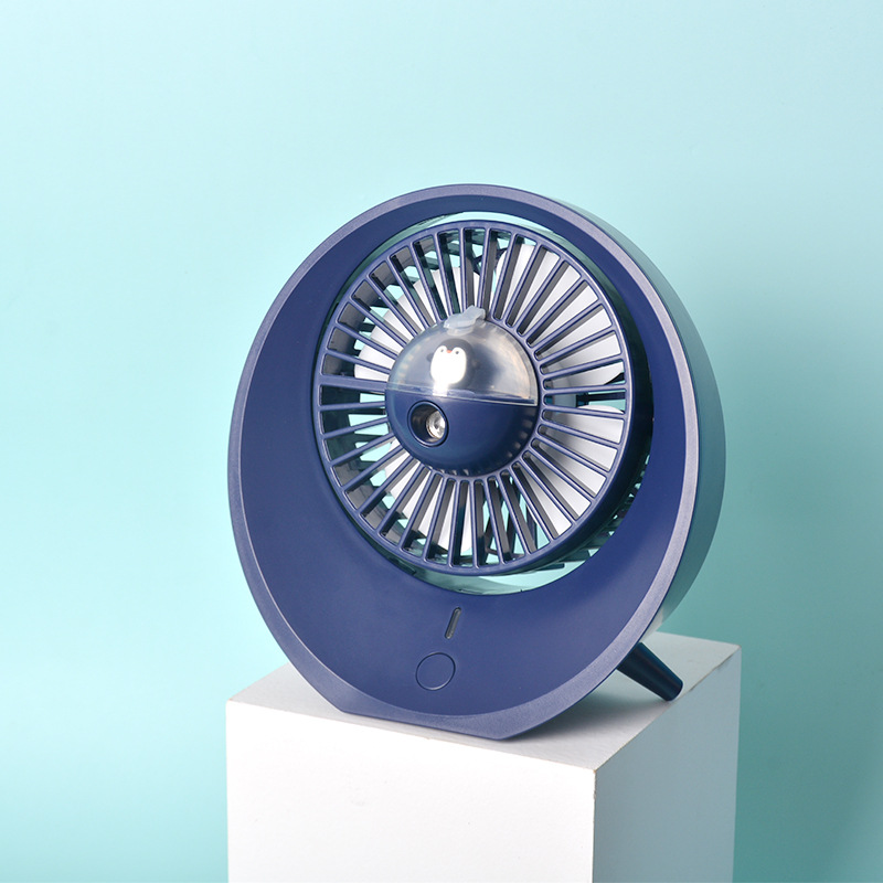 Cartoon Water Mist Fan Spray Mini Fan Spray Humidification Adjustable Angle USB Charging Desktop Fan - Image 3