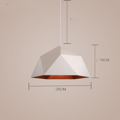 Nordic Balcony Bar Individual Single Head Restaurant Creative Geometric Chandelier - Image 2
