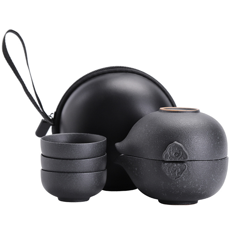 Travel Tea Set Zisha Quick Guest Cup One Pot And Two Cups Outdoor - Image 2